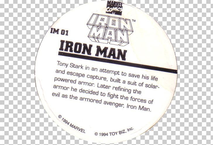 Iron Man Marvel Comics Toy Biz Milk Caps Marvel Entertainment PNG, Clipart, Animated Series, Character, Comics, Iron Man, Label Free PNG Download