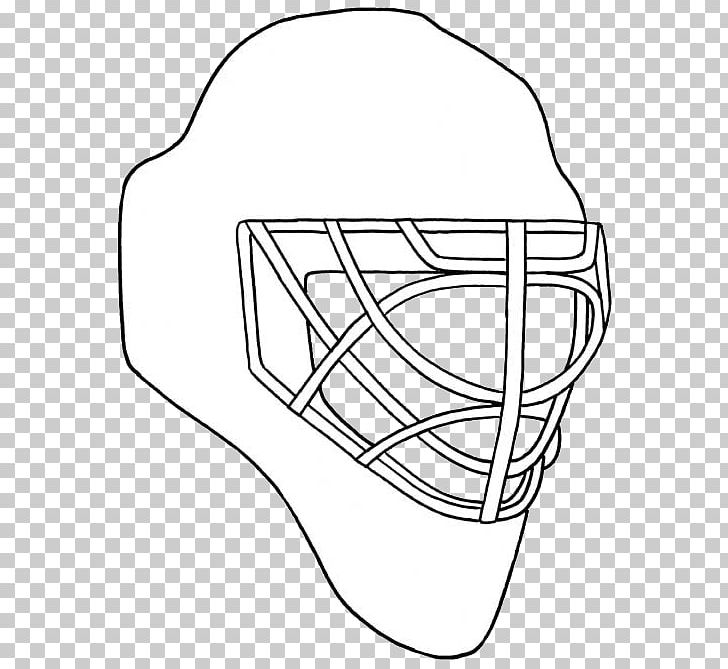 Hockey Helmet Drawing Sketch Coloring Page