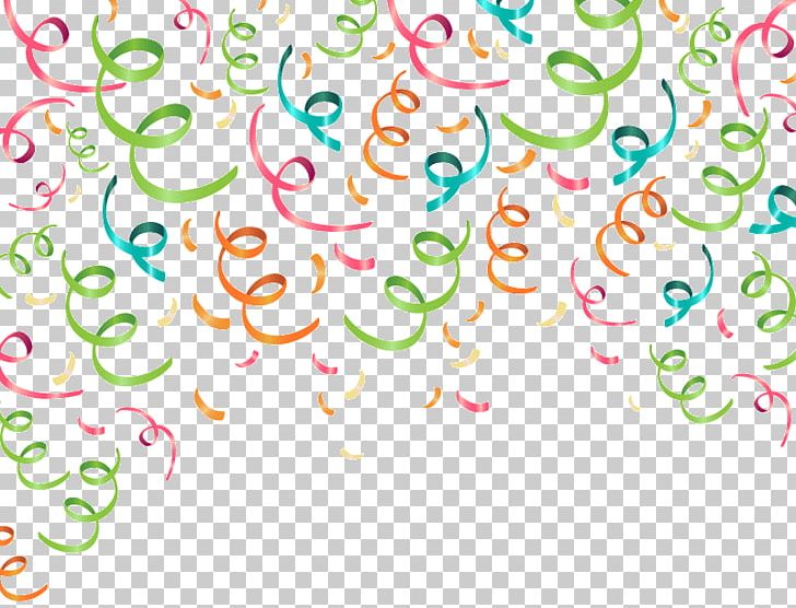 Party Ribbon Confetti Paper PNG, Clipart, Area, Background, Birthday, Birthday Party, Circle Free PNG Download