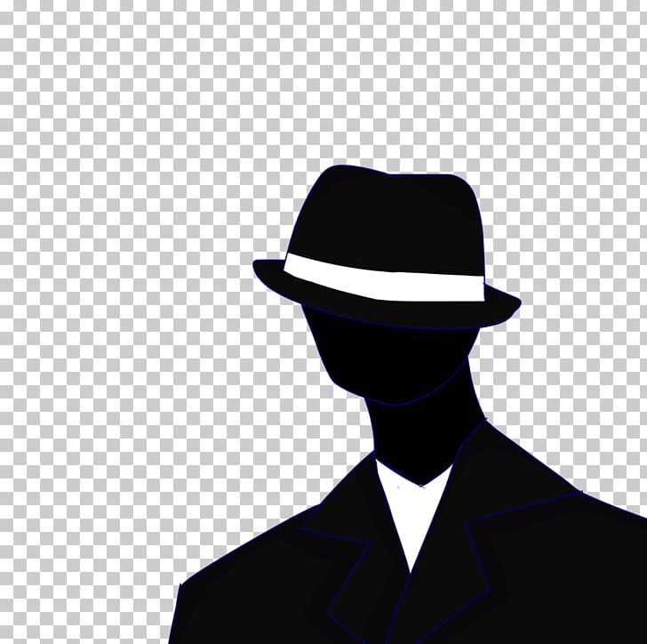 Fedora Silhouette Black White PNG, Clipart, Black, Black And White, Fedora, Gentleman, Hat Free PNG Download