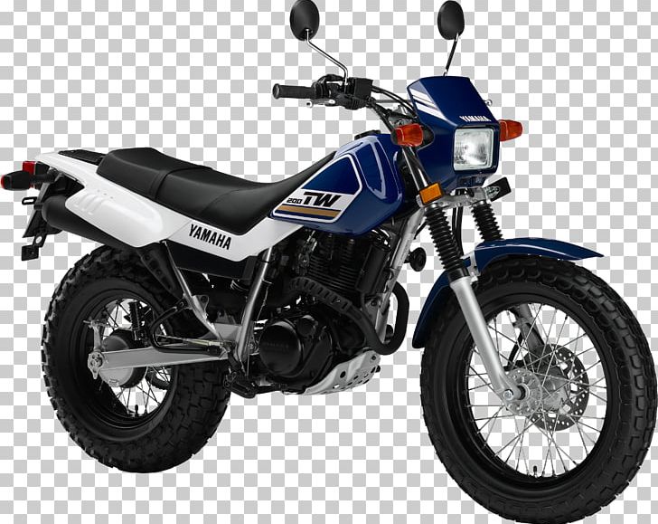 Yamaha Motor Company Yamaha TW200 Dual-sport Motorcycle Enduro Motorcycle PNG, Clipart, Aircooled Engine, Automotive Exterior, Automotive Tire, Automotive Wheel System, Car Free PNG Download