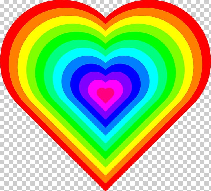 Rainbow Heart Color PNG, Clipart, Circle, Color, Heart, Kolye, Line Free PNG Download