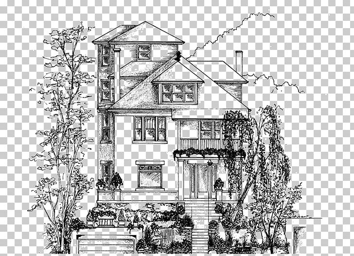 House Drawing Building Home Sketch PNG, Clipart, Architecture, Artwork, Bed And Breakfast, Black And White, Building Free PNG Download