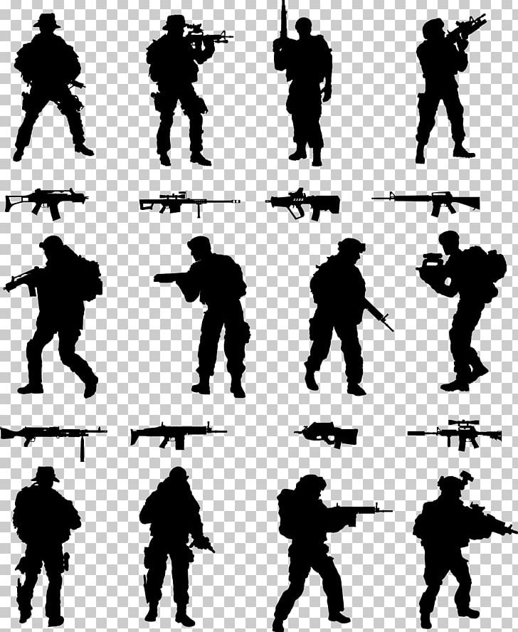 Soldier Silhouette PNG, Clipart, Army, Army Soldiers, Black And White, Cartoon, Color Ink Free PNG Download