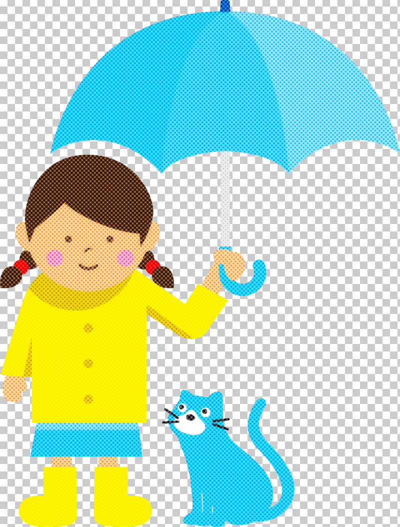 Raining Day Raining Umbrella PNG, Clipart, Behavior, Cartoon, Girl, Happiness, Infant Free PNG Download