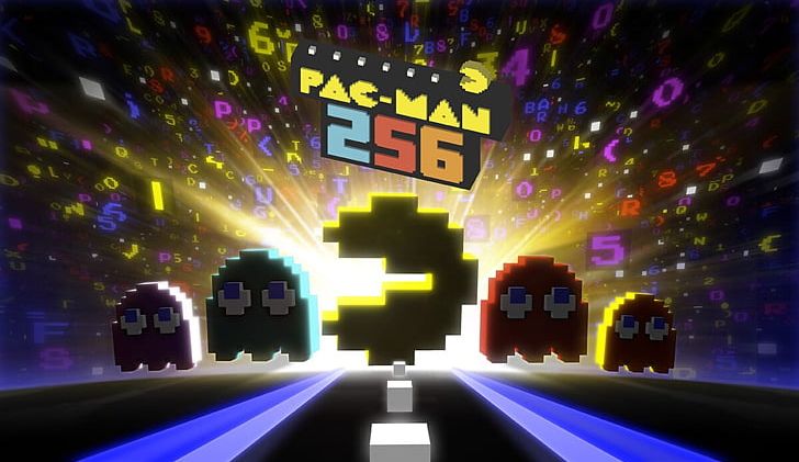 Pac-Man 256 Crossy Road Frogger Video Game PNG, Clipart, Christmas Lights, Computer Wallpaper, Crossy Road, Display Device, Entertainment Free PNG Download