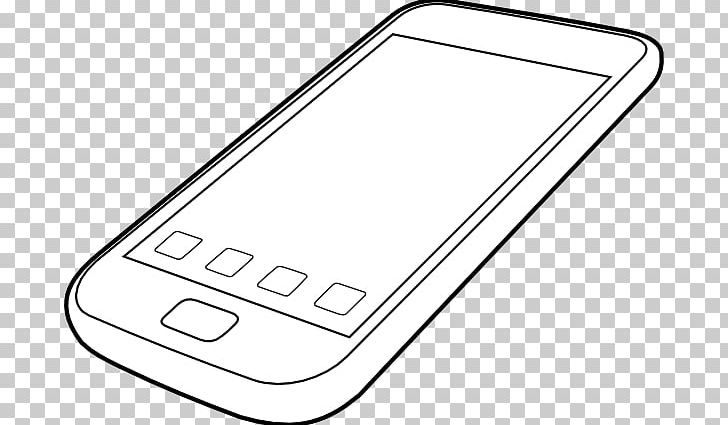 Handdrawn sketch of mobile phone outlined isolated on white background  Stock Vector Image & Art - Alamy