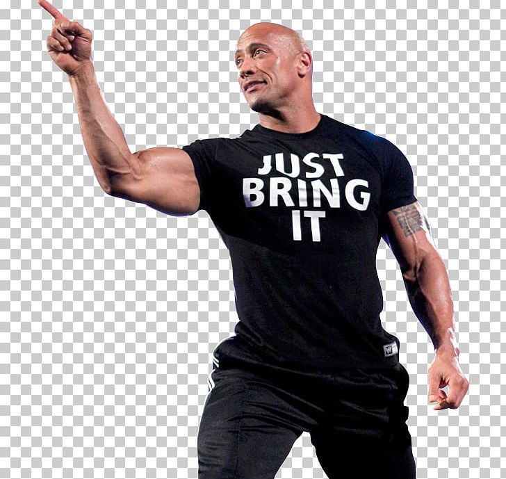 Dwayne Johnson WWF SmackDown! Just Bring It WWE Raw T-shirt PNG, Clipart, Aggression, Arm, Bodybuilding, Boxing Glove, Exercise Equipment Free PNG Download