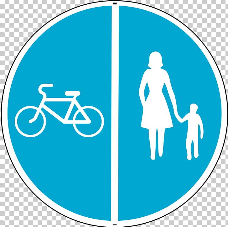 Traffic Sign Bicycle Shared Use Path Cycling Segregated Cycle Facilities PNG, Clipart, Bicycle, Blue, Brand, Circle, Communication Free PNG Download