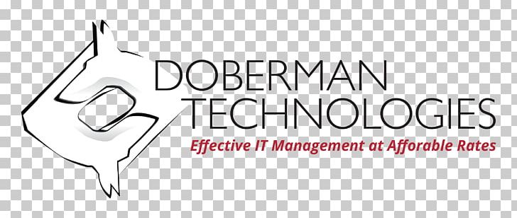 Dobermann Logo Diagram Brand PNG, Clipart, Angle, Area, Black And White, Brand, Calligraphy Free PNG Download