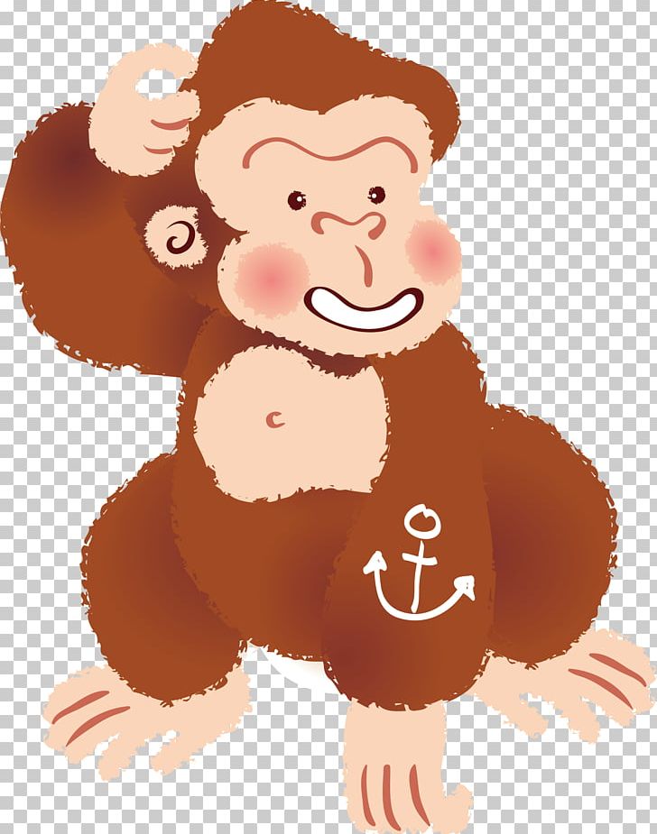 Monkey Orangutan Gorilla PNG, Clipart, Animal, Animals, Animation, Art, Bear Free PNG Download
