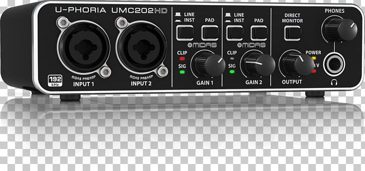 BEHRINGER U-PHORIA UMC404HD Sound Cards & Audio Adapters USB PNG, Clipart, Audio, Audio Equipment, Audio Receiver, Behringer, Electronic Device Free PNG Download
