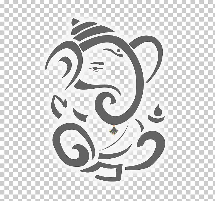 Ganesha Ganesh Chaturthi Hinduism Deity PNG, Clipart, Black And White, Brand, Buddhism, Chaturthi, Cup Free PNG Download