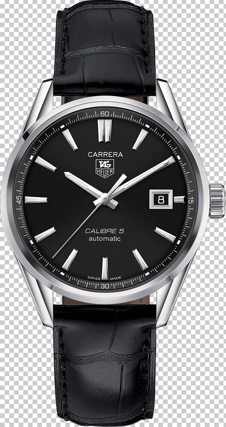 TAG Heuer Carrera Calibre 5 Automatic Watch TAG Heuer Monaco PNG, Clipart, Accessories, Automatic Watch, Black Leather Strap, Brand, Carrera Free PNG Download