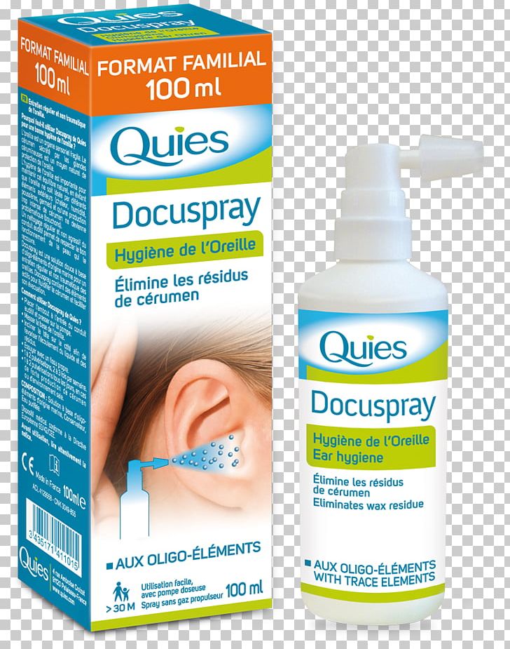 Quies Docuspray Ear Hygiene Spray 100ml Doculyse PNG, Clipart, Aerosol Spray, Ear, Earwax, Gentle And Quiet, Hearing Free PNG Download