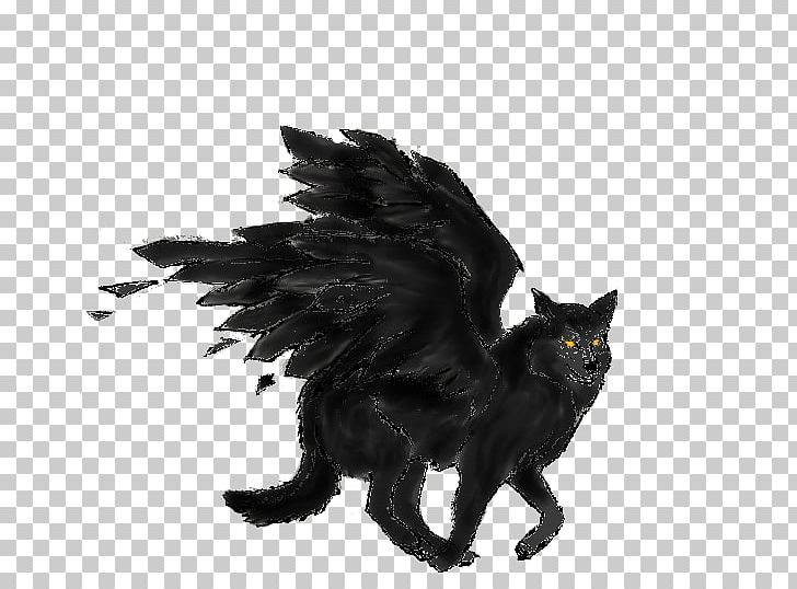 black wolf with wings