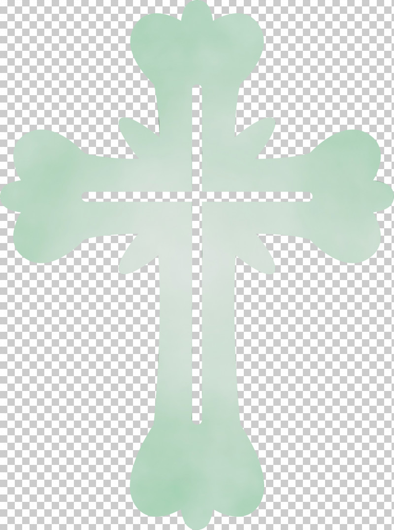 Green Cross Symbol Religious Item PNG, Clipart, Cross, Easter Day, Green, Paint, Religious Item Free PNG Download