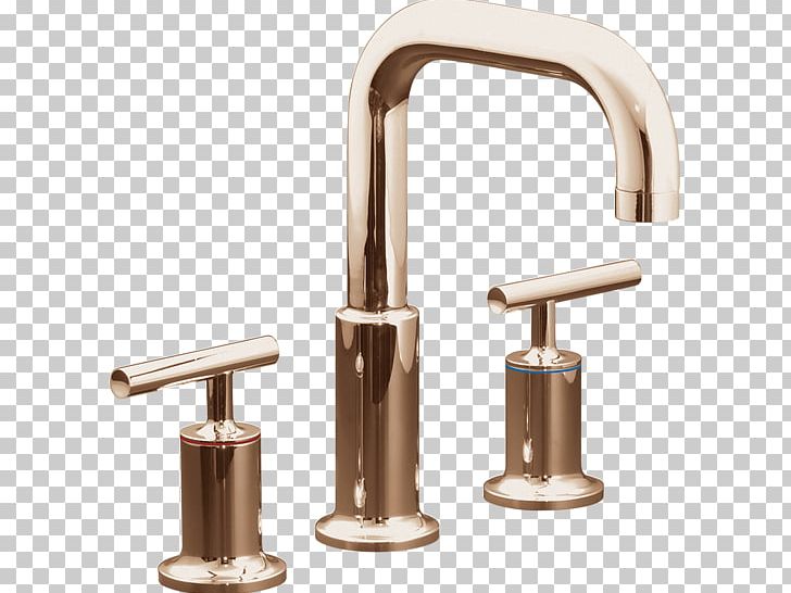 Brushed Metal Tap Kohler Co. Sink Valve PNG, Clipart, Bathroom, Bathtub, Bathtub Accessory, Brass, Brushed Metal Free PNG Download