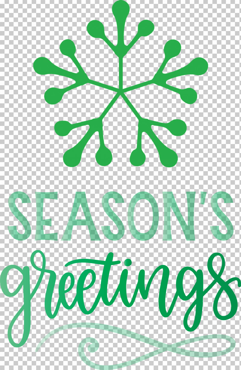 Seasons Greetings Winter Snow PNG, Clipart, Floral Design, Leaf, Logo, Plants, Plant Stem Free PNG Download