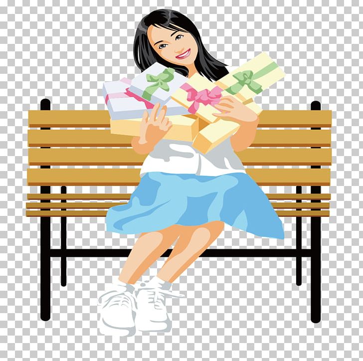 Gift Woman PNG, Clipart, Art, Beauty, Bench Vector, Black Hair, Business Woman Free PNG Download
