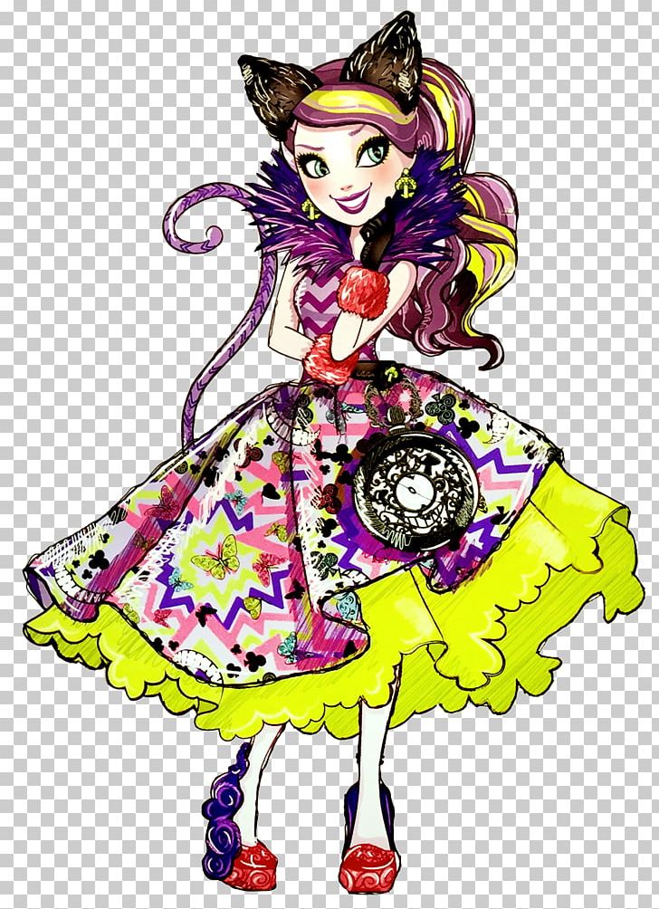 Cheshire Cat Ever After High Doll Drawing Alice's Adventures In Wonderland PNG, Clipart, Alices Adventures In Wonderland, Art, Character, Cheshire Cat, Costume Design Free PNG Download