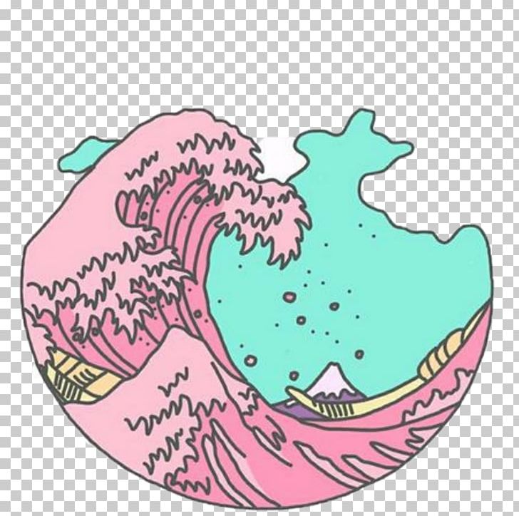 The Great Wave Off Kanagawa Japan Drawing Anime Pastel PNG, Clipart, Aesthetics, Anime, Area, Art, Circle Free PNG Download