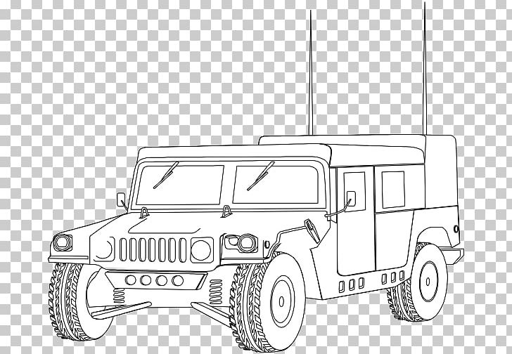 Humvee Hummer H1 Car Jeep PNG, Clipart, Armored Car, Army, Automotive Design, Automotive Exterior, Black And White Free PNG Download