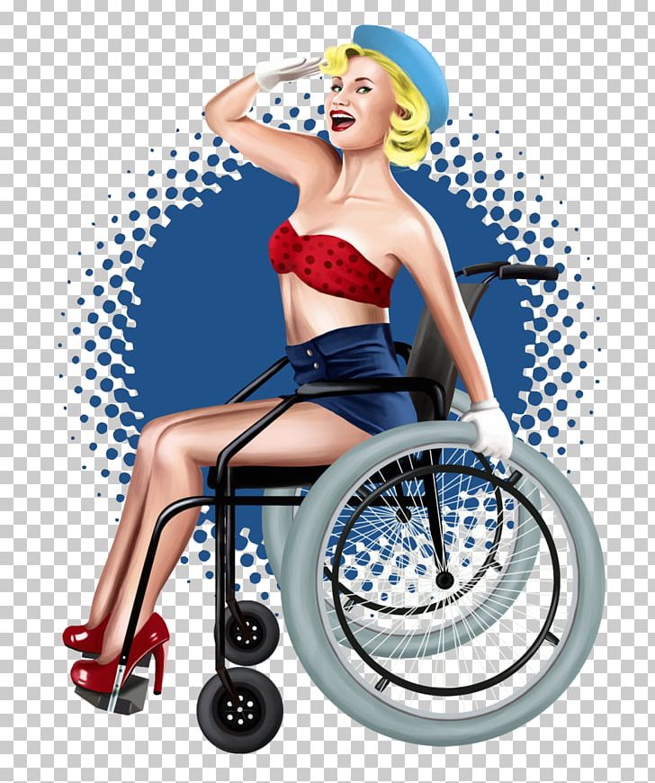 T-shirt Pin-up Girl Wheelchair Cadeirante PNG, Clipart, Art, Cadeirante, Clothing, Deviantart, Digital Art Free PNG Download