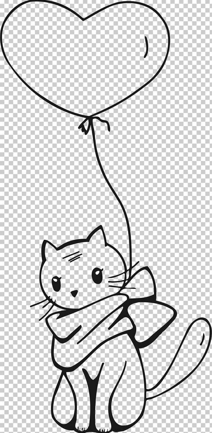 Cat Drawing Line Art PNG, Clipart, Animals, Area, Art, Black, Black And White Free PNG Download