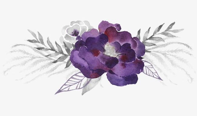 Watercolor Purple Flowers PNG, Clipart, Flowers, Flowers Clipart, Purple, Purple Clipart, Watercolor Free PNG Download