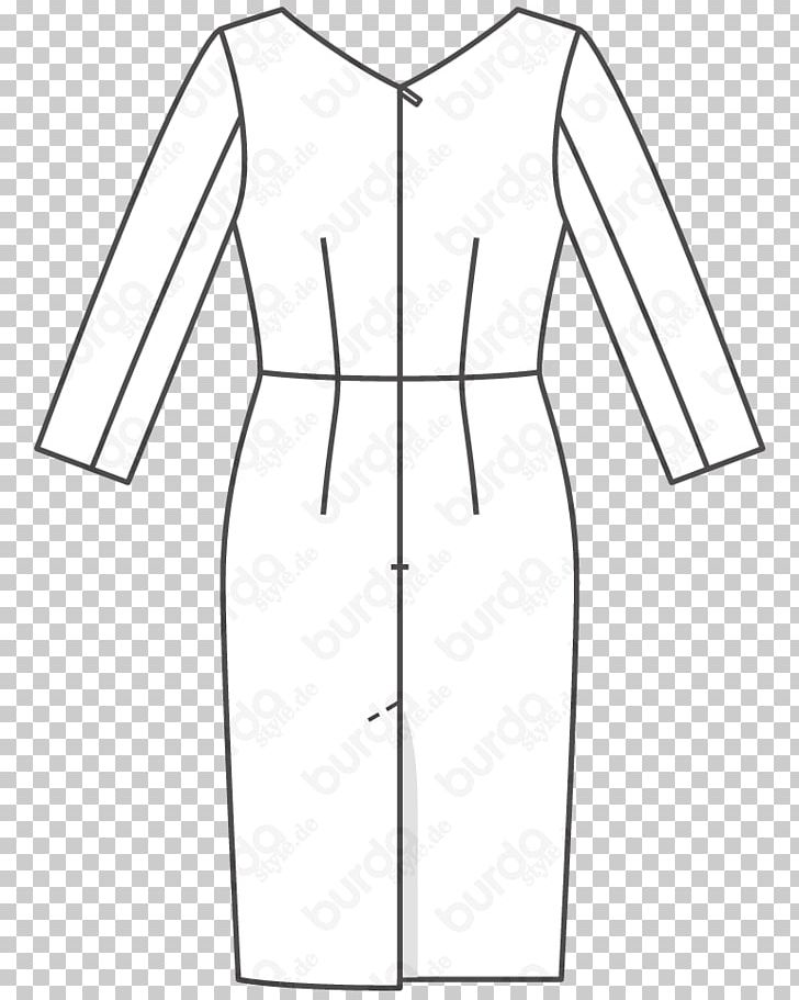 Dress Collar Burda Style Neck Pattern PNG, Clipart, Angle, Black, Black And White, Burda Style, Clothing Free PNG Download