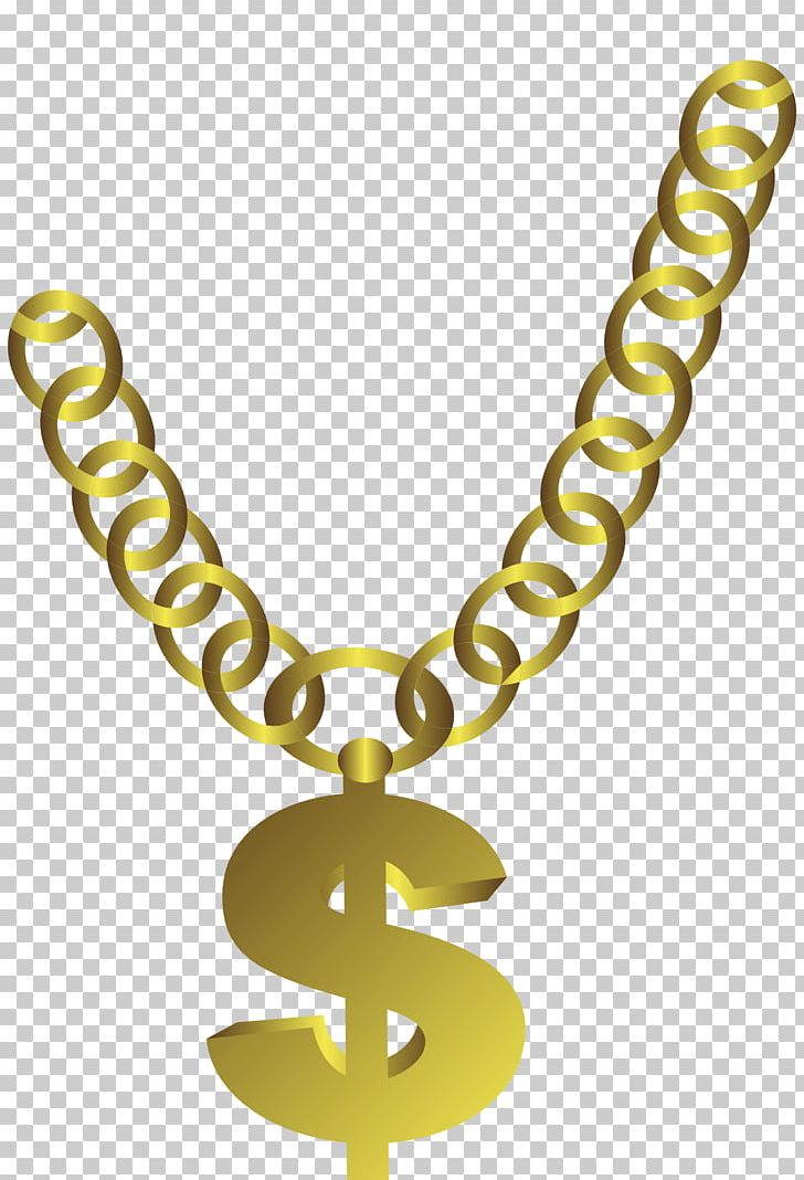 T Shirt Gold Chain Necklace Png Clipart Body Jewelry Chain