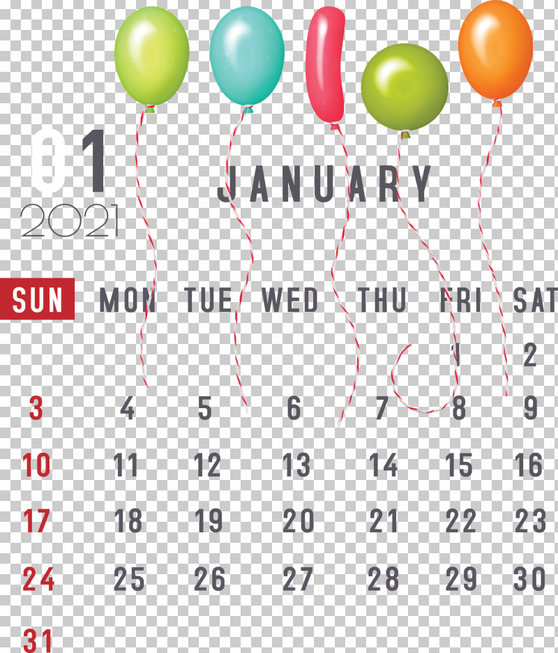 January 2021 Printable Calendar January Calendar PNG, Clipart, 2021 Calendar, Android, Balloon, Calendar System, Geometry Free PNG Download
