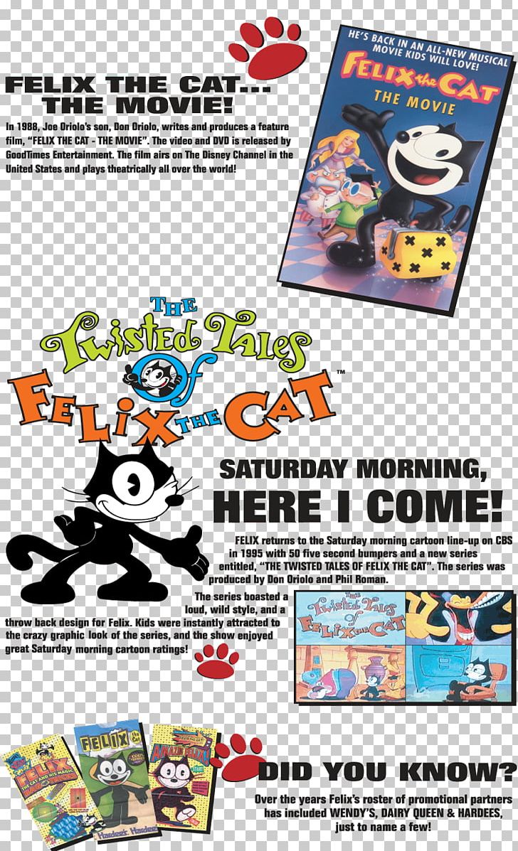 Felix The Cat Kitten DreamWorks Animation NBCUniversal PNG, Clipart, Advertising, Animals, Cartoon, Casper, Cat Free PNG Download