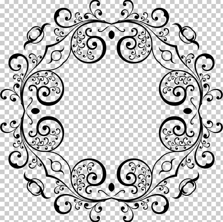 Floral Design PNG, Clipart, Area, Art, Black, Black And White, Circle Free PNG Download