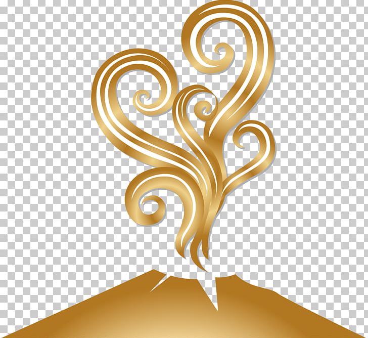 Mount Vesuvius Volcano Logo Illustration PNG, Clipart, Crack, Disaster, Download, Golden, Golden Background Free PNG Download