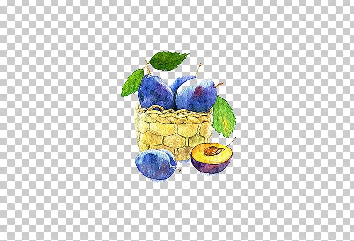 Fruit Watercolor Painting Blueberry Auglis PNG, Clipart, Apple Fruit, Auglis, Basket, Bilberry, Blueberry Free PNG Download