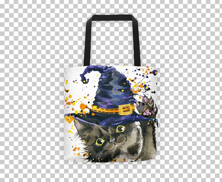 Cat Witch Hat PNG, Clipart, Art, Bag, Canvas, Cat, Electric Blue Free PNG Download