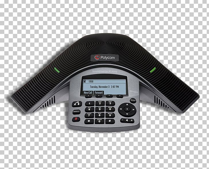 Polycom SoundStation 5000 Voice Over IP VoIP Phone Telephone PNG, Clipart, Conference Call, Conference Phone, Corded Phone, Electronic Instrument, Electronics Free PNG Download