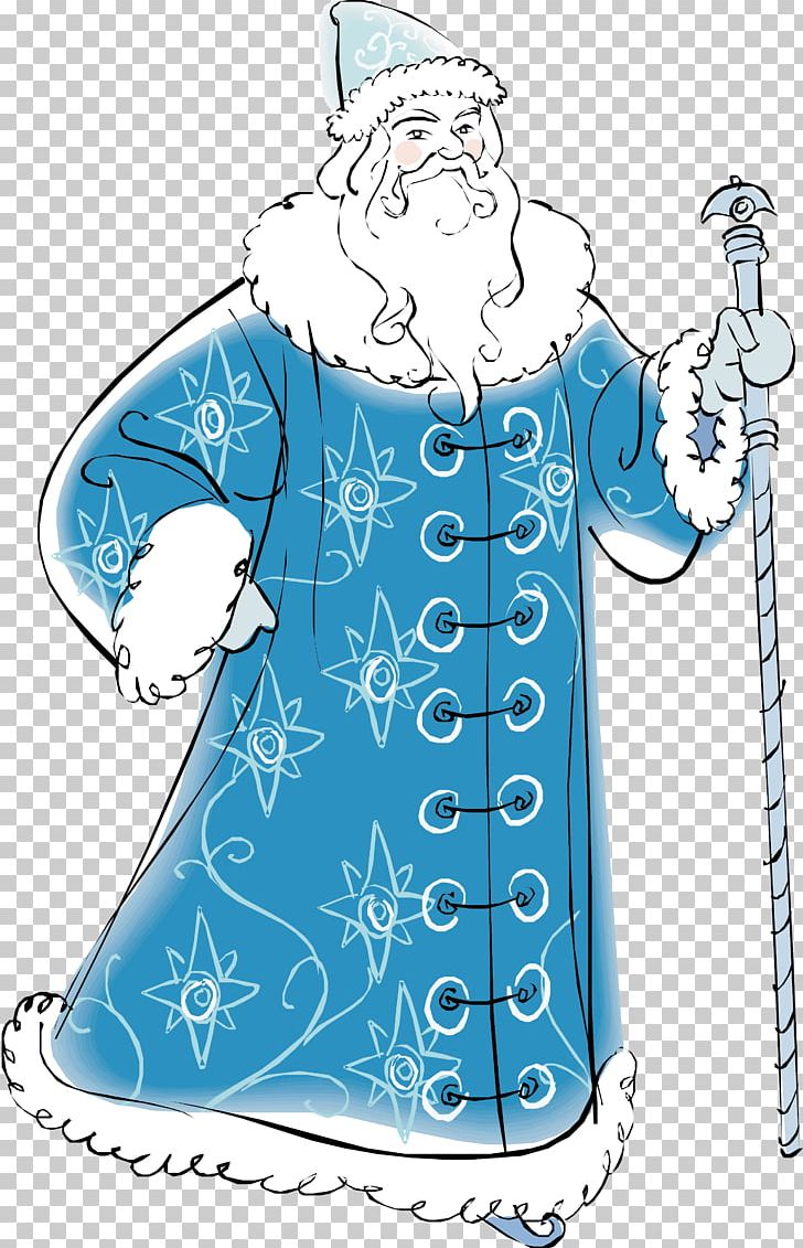 Ded Moroz Snegurochka Santa Claus Grandfather PNG, Clipart, Artwork, Blue, Clothing, Costume, Costume Design Free PNG Download