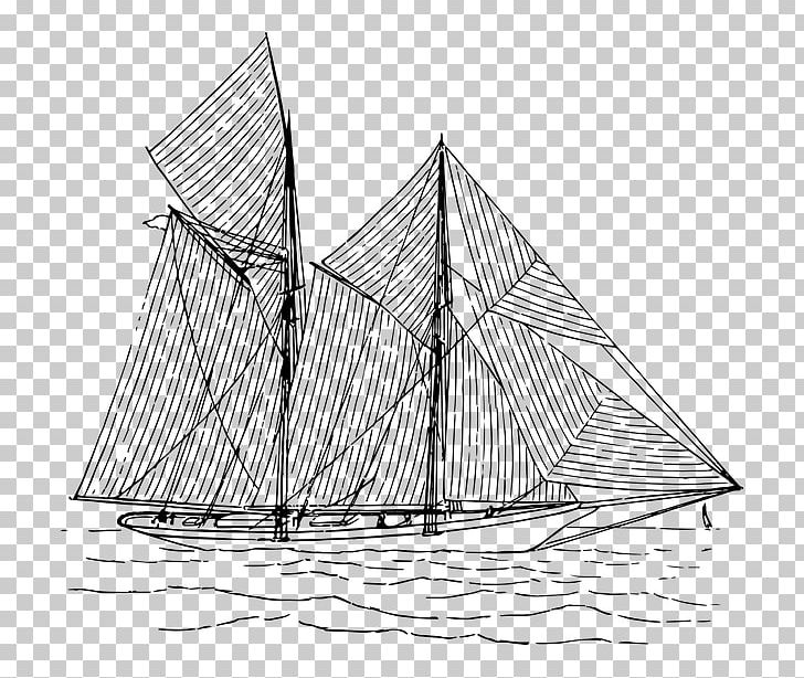 Sailing Ship Brigantine Lugger PNG, Clipart, Angle, Area, Baltimore Clipper, Barque, Black And White Free PNG Download