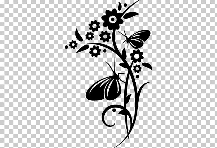 Wall Decal Sticker Polyvinyl Chloride Flower PNG, Clipart, Blossom, Branch, Brush Footed Butterfly, Butterfly, Decal Free PNG Download