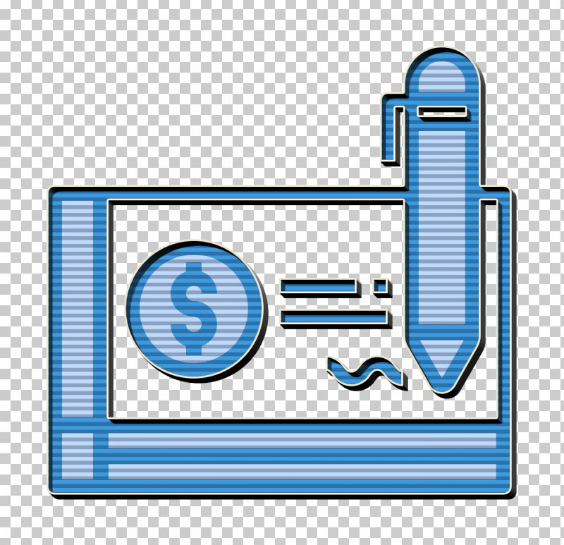 Cheque Icon Bill And Payment Icon PNG, Clipart, Bill And Payment Icon, Cheque Icon, Electric Blue, Line, Rectangle Free PNG Download