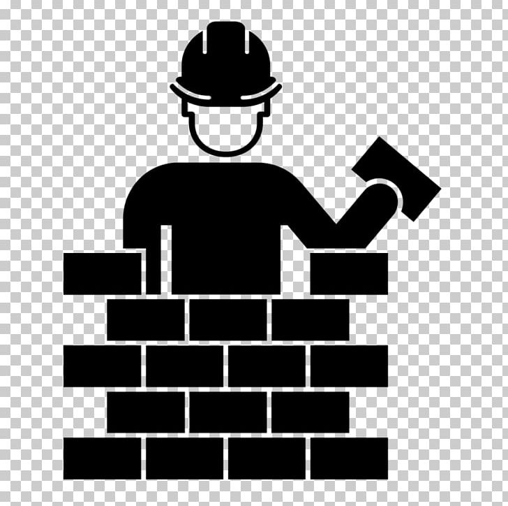 Architectural Engineering Computer Icons Building Bricklayer PNG, Clipart, Area, Black, Black And White, Brand, Brick Free PNG Download