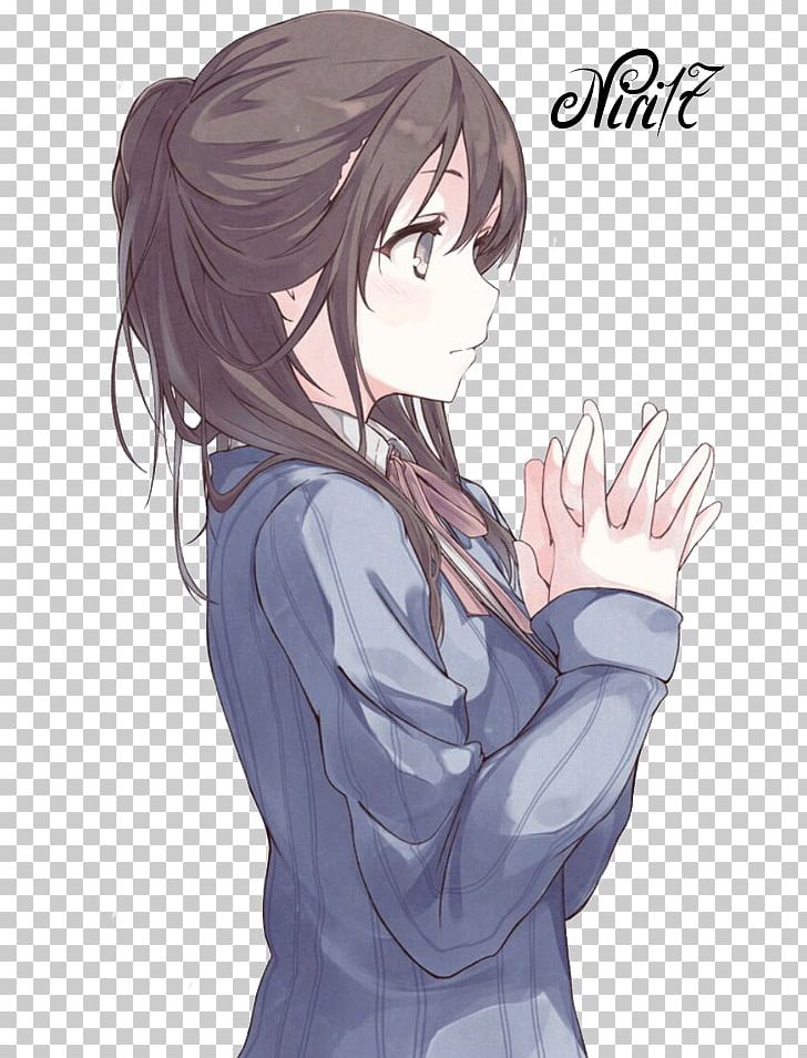 Brown Hair Anime Drawing Blue Hair PNG, Clipart, Anime, Arm, Artwork, Black Hair, Blue Hair Free PNG Download