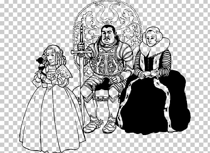 Middle Ages Queen Regnant King Knight PNG, Clipart, Artwork, Black And White, Cartoon, Clothing, Communication Free PNG Download