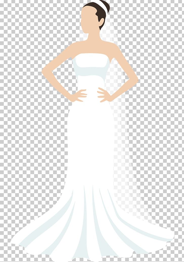 Wedding Dress Bride Formal Wear Illustration PNG, Clipart, Bridal Clothing, Bride, Bride Vector, Clothing, Fashion Design Free PNG Download