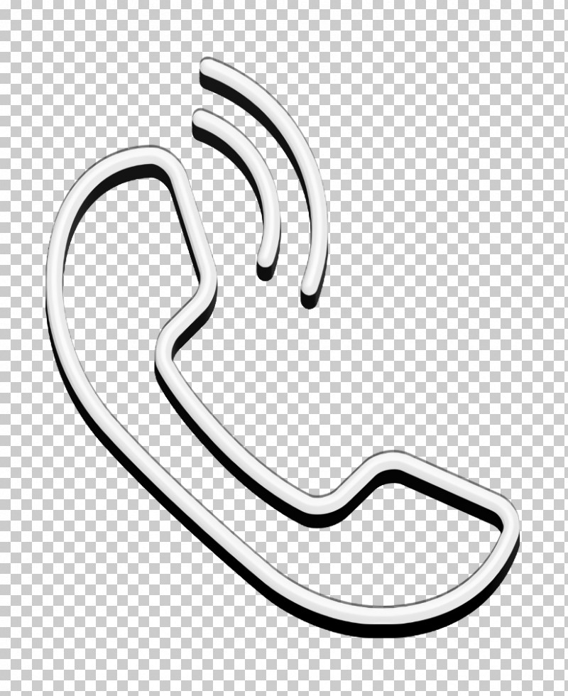 Mobile Phone Auricular Part Outline With Call Sound Lines Icon Phone Icon Tools And Utensils Icon PNG, Clipart, Bathroom, Black, Black And White, Chemical Symbol, Computer Hardware Free PNG Download