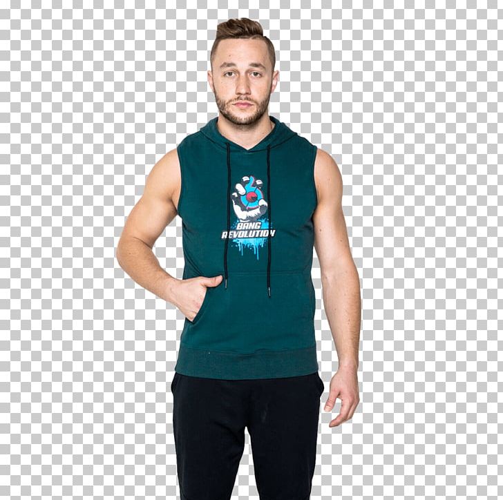 T-shirt Gilets Sleeveless Shirt Hoodie Vital Pharmaceuticals (VPX) PNG, Clipart, Arm, Clothing, Dietary Supplement, Electric Blue, Gilets Free PNG Download