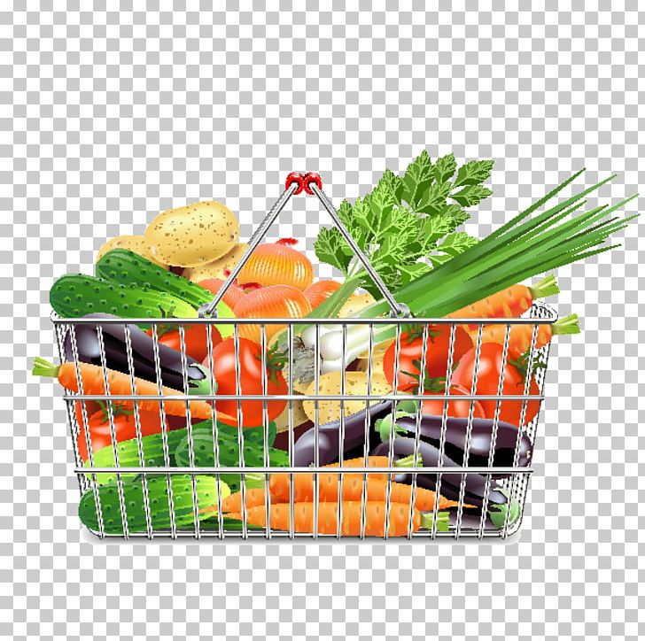 Basket Vegetable Supermarket Illustration PNG, Clipart, Apple Fruit, Cucumber, Cuisine, Diet Food, Dish Free PNG Download